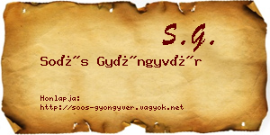 Soós Gyöngyvér névjegykártya
